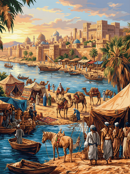 Camel Market by Nile (Diamond Painting) Diamond Painting kit