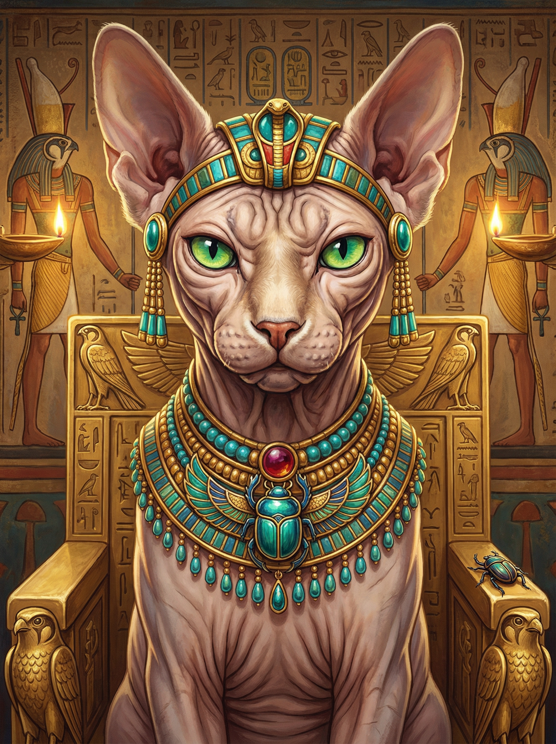 Egyptian Sphynx Cat