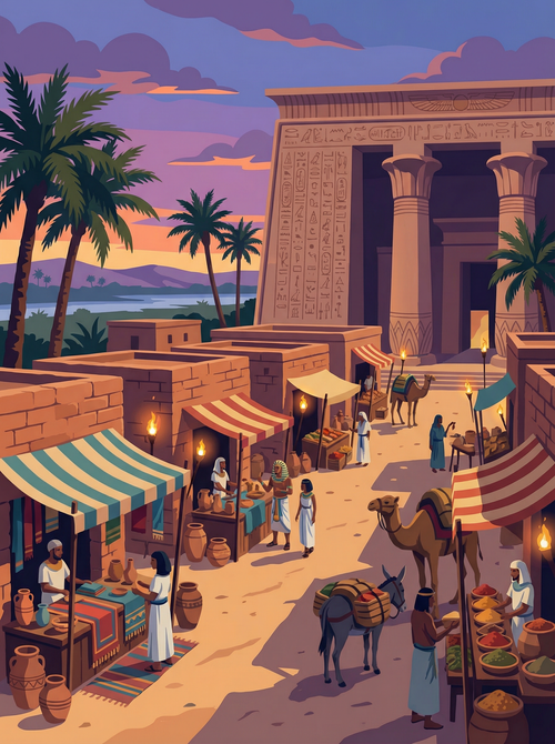Twilight Market Sands (Diamond Painting) Diamond Painting kit