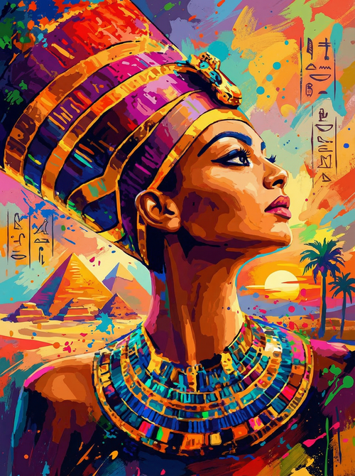Nefertiti Color Majesty (Diamond Painting) Diamond Painting kit