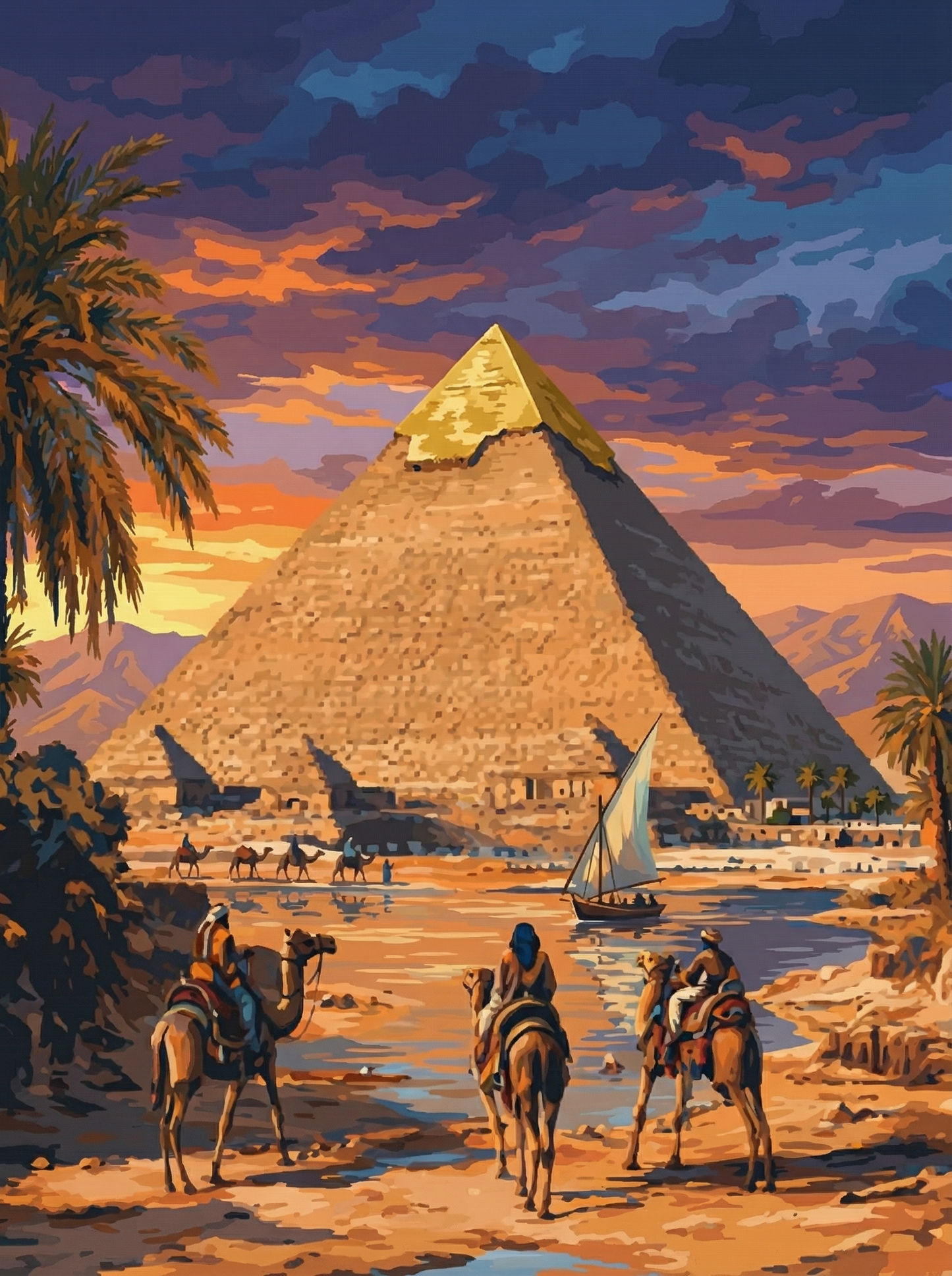 Egypt Sunset Majesty (Diamond Painting) Diamond Painting kit