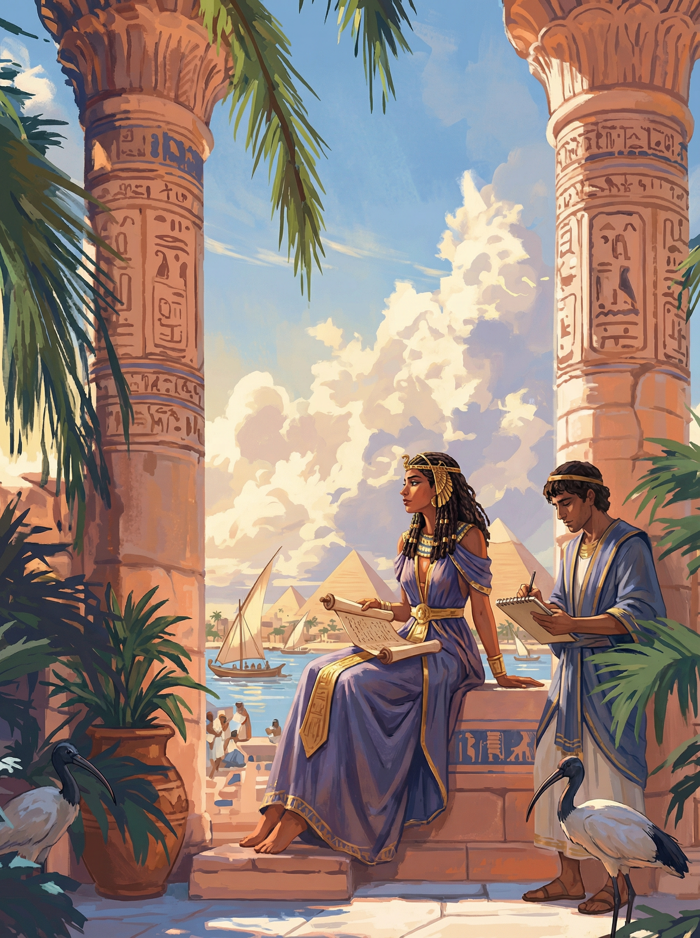 Nile Scholars’ Haven (Diamond Painting) Diamond Painting kit