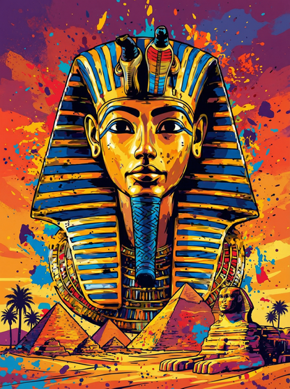 Pharaoh Eternal Gaze (100 Color Diamond Painting) Diamond Painting kit