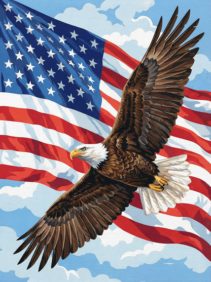 Soaring Freedom Eagle (Diamond Painting) Diamond Painting kit