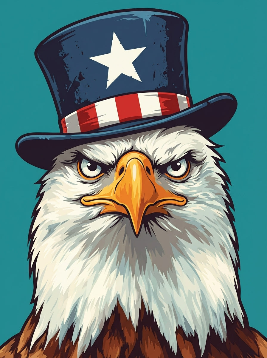 Patriot Eagle Portrait (Diamond Painting) Diamond Painting kit