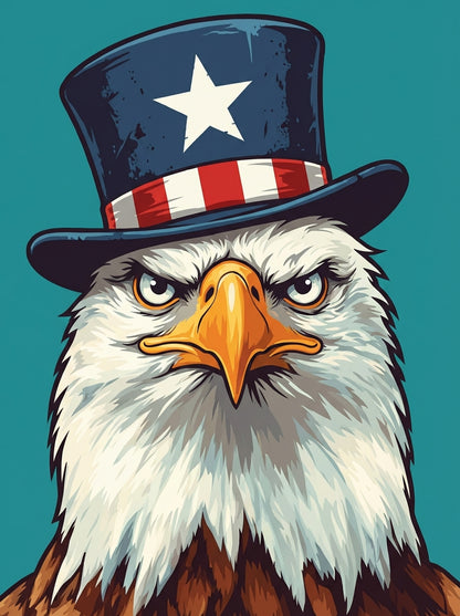 Patriot Eagle Portrait (Diamond Painting) Diamond Painting kit