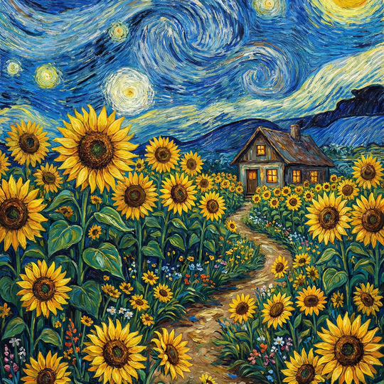 Starry Sunflower Path
