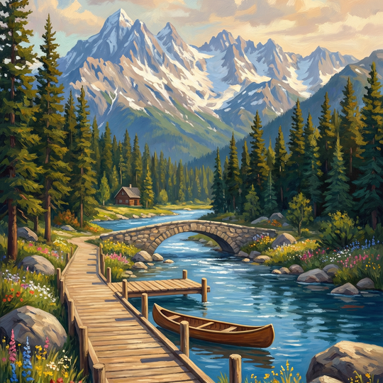 Mountain River Crossing