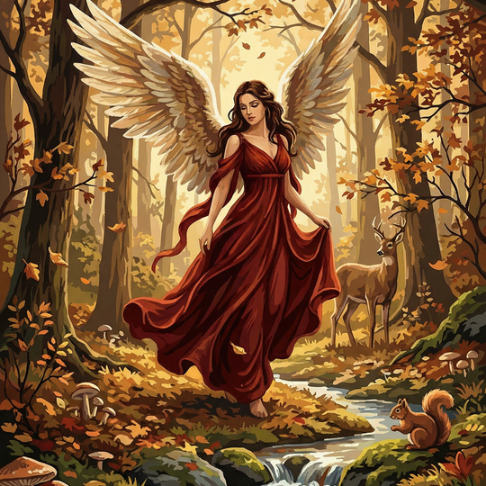 Autumn Forest Angel