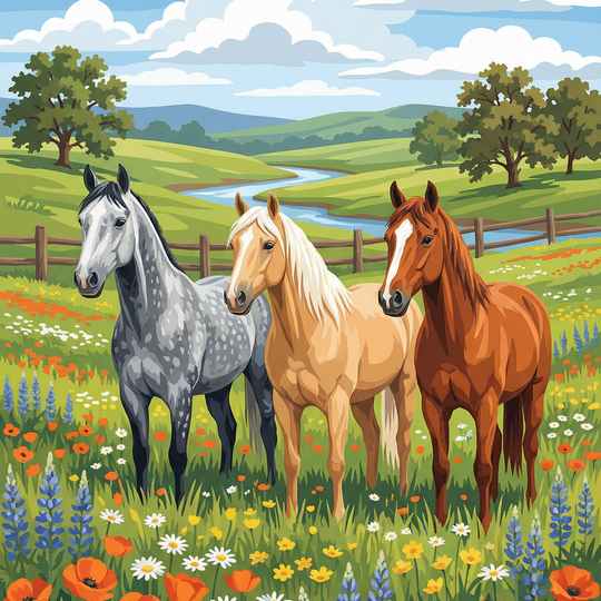 Pastoral Horse Harmony