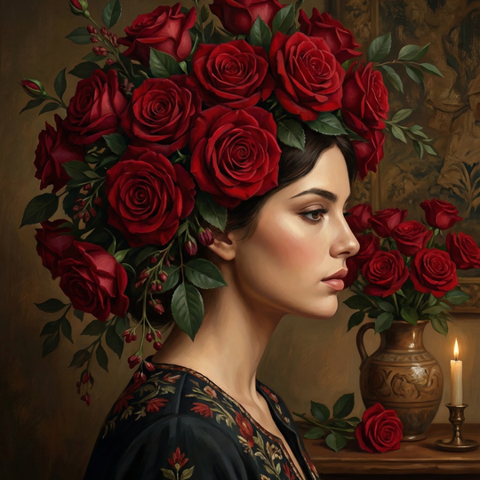 Crimson Rose Reverie