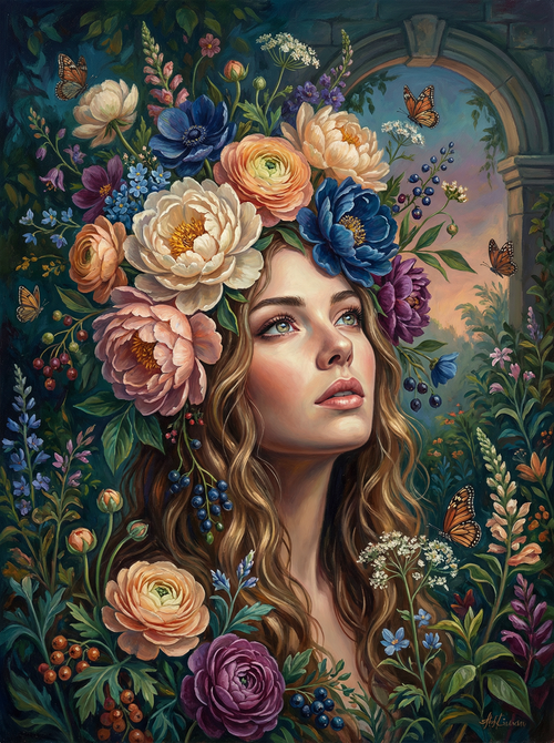 Garden Muse Awakening (100 Color Diamond Painting) Diamond Painting kit