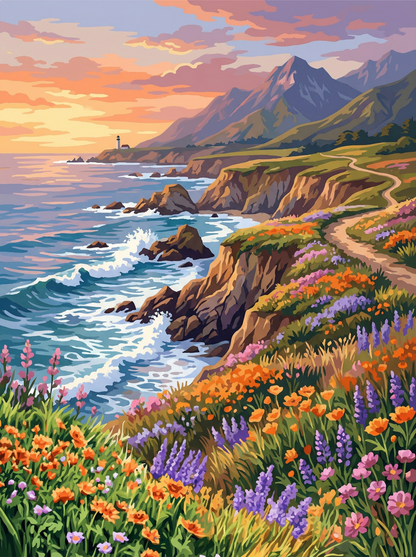 Coastal Wildflower Path (80 Colors)