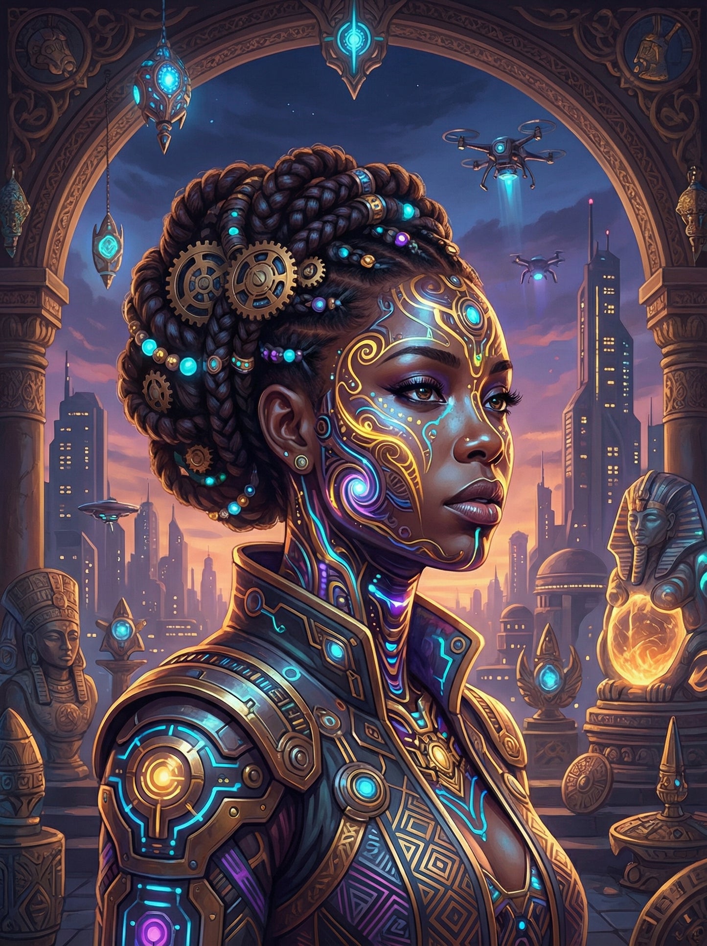 Neo Futurist Queen (Diamond Painting)