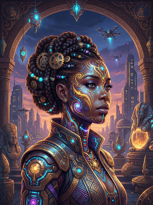 Neo Futurist Queen (Diamond Painting)
