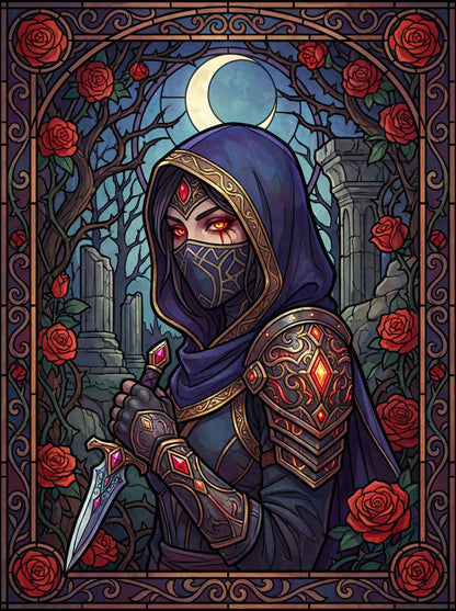 Midnight Rose Assassin (Diamond Painting) Diamond Painting kit