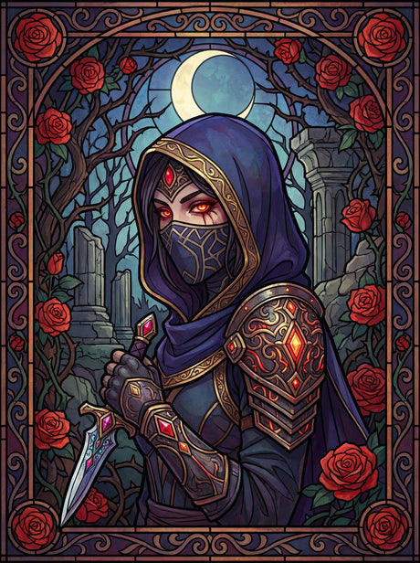 Midnight Rose Assassin (Diamond Painting) Diamond Painting kit