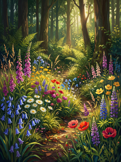 Woodland Floral Path