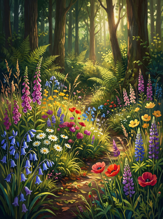 Woodland Floral Path
