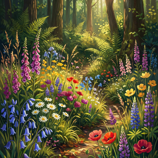 Woodland Floral Path