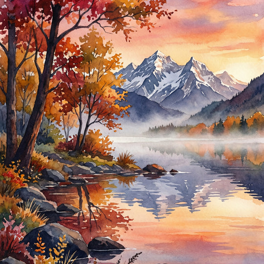 Alpine Autumn Reflection