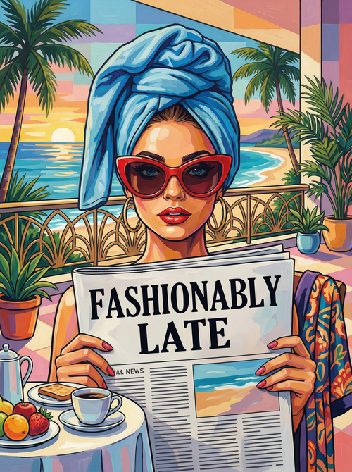 Fashionably Late (100 Color Diamond Painting) Diamond Painting kit