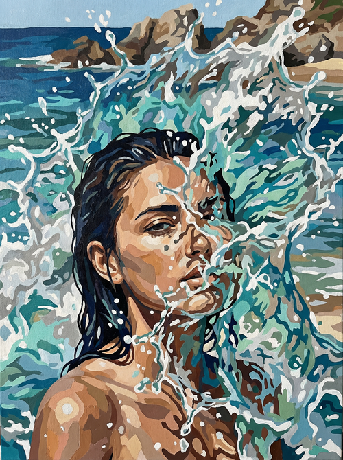Ocean Splash Portrait