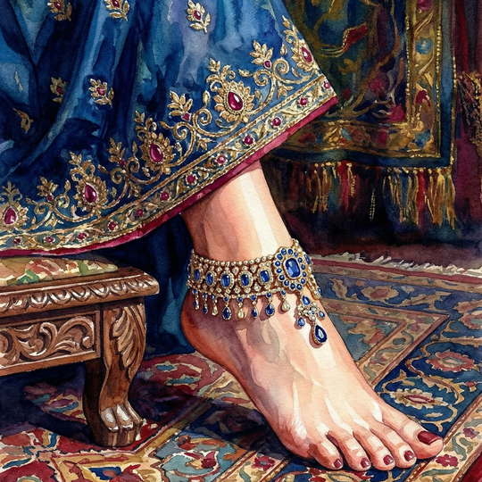 Royal Sapphire Anklet