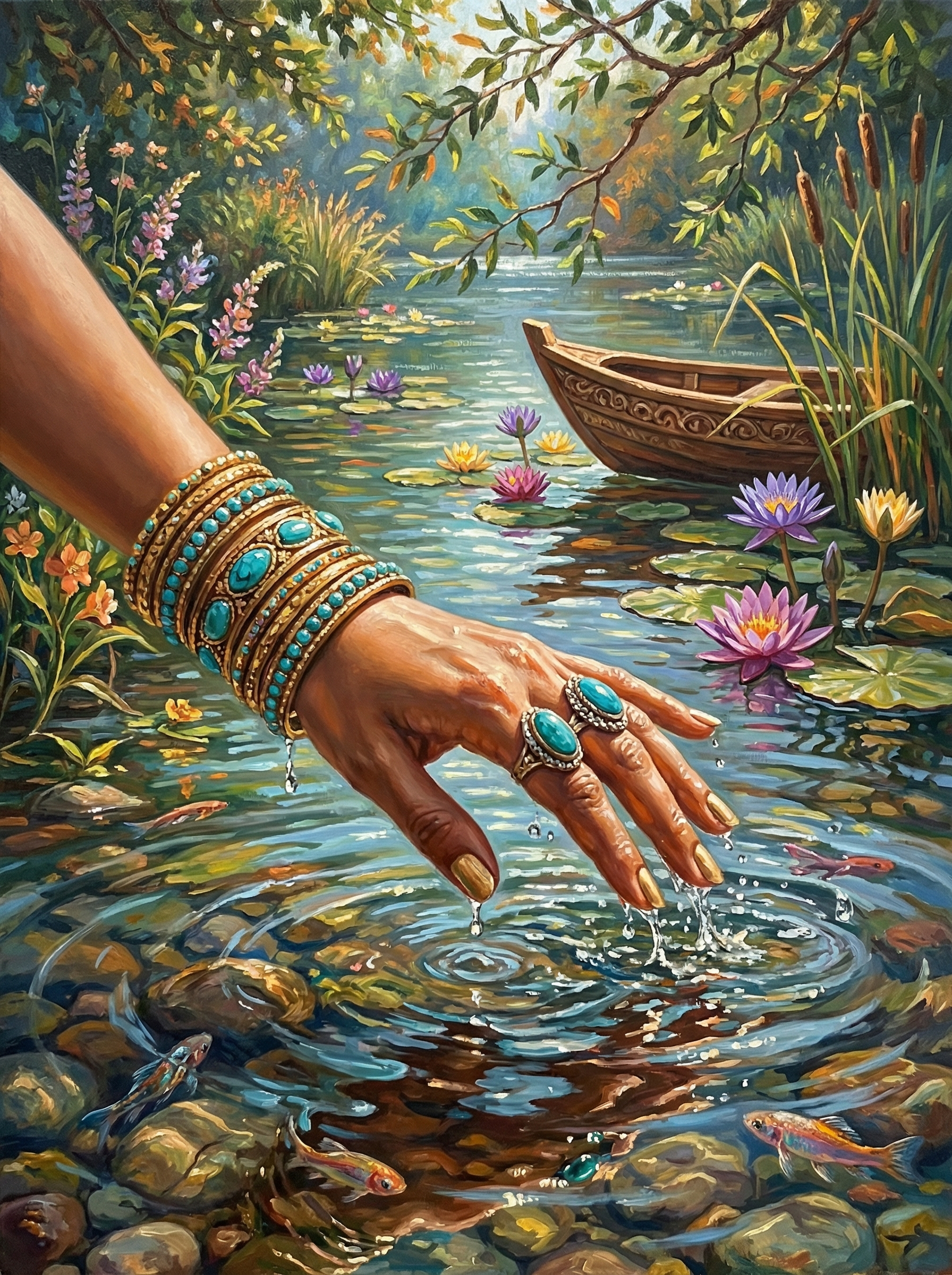 Lotus Water Whispers (Diamond Painting) Diamond Painting kit