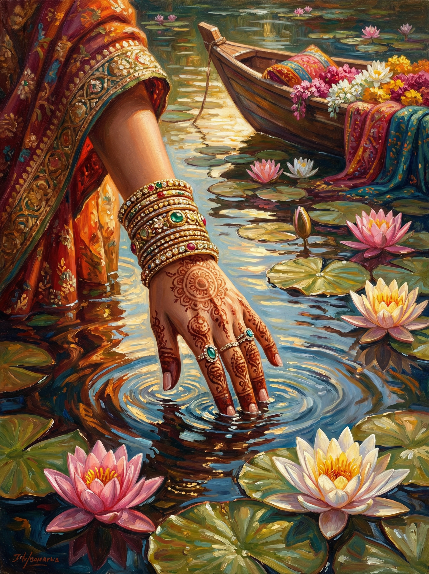 Sacred Waters (100 Color Diamond Painting) Diamond Painting kit