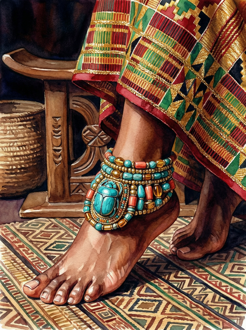 Scarab Anklet (100 Color Diamond Painting) Diamond Painting kit