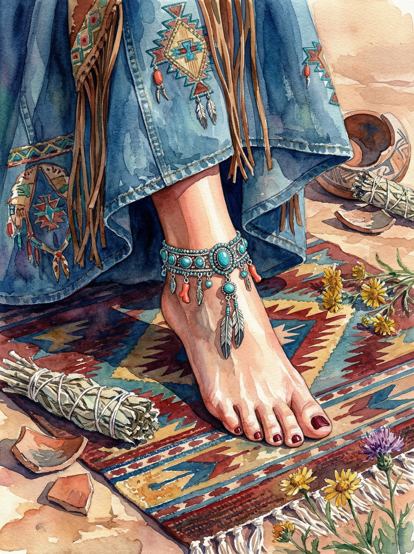 Desert Spirit Anklet (100 Color Diamond Painting) Diamond Painting kit