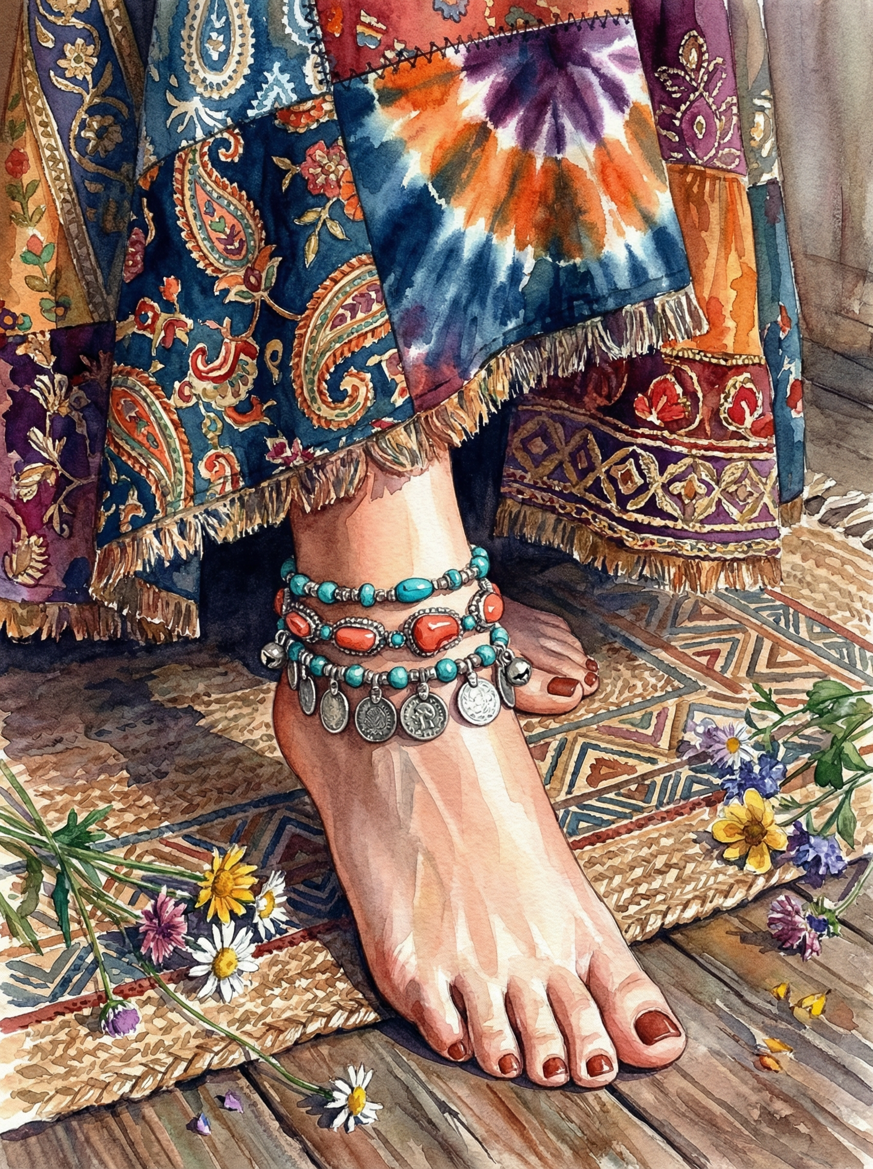 Boho Anklet Morning (Diamond Painting) Diamond Painting kit