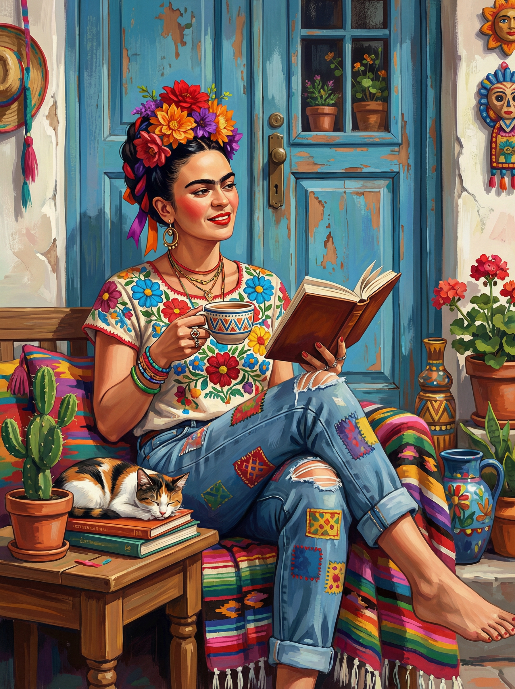 Frida Morning Ritual (Diamond Painting) Diamond Painting kit