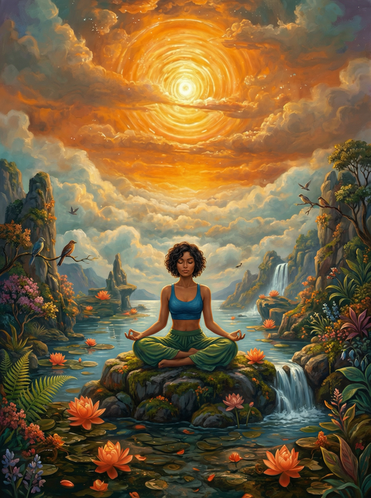 Stillness Beneath the Sun (Diamond Painting)