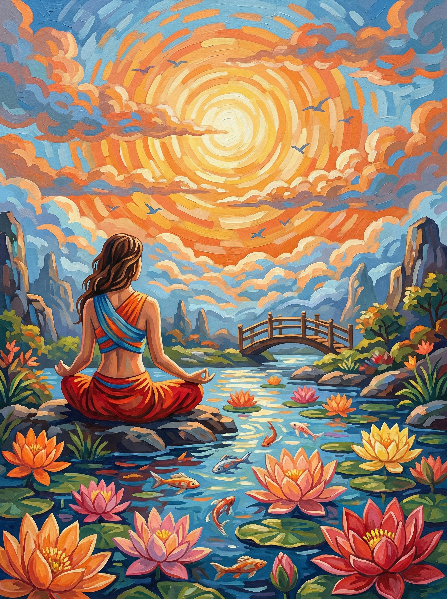 Sunrise Sanctuary (100 Color Diamond Painting) Diamond Painting kit