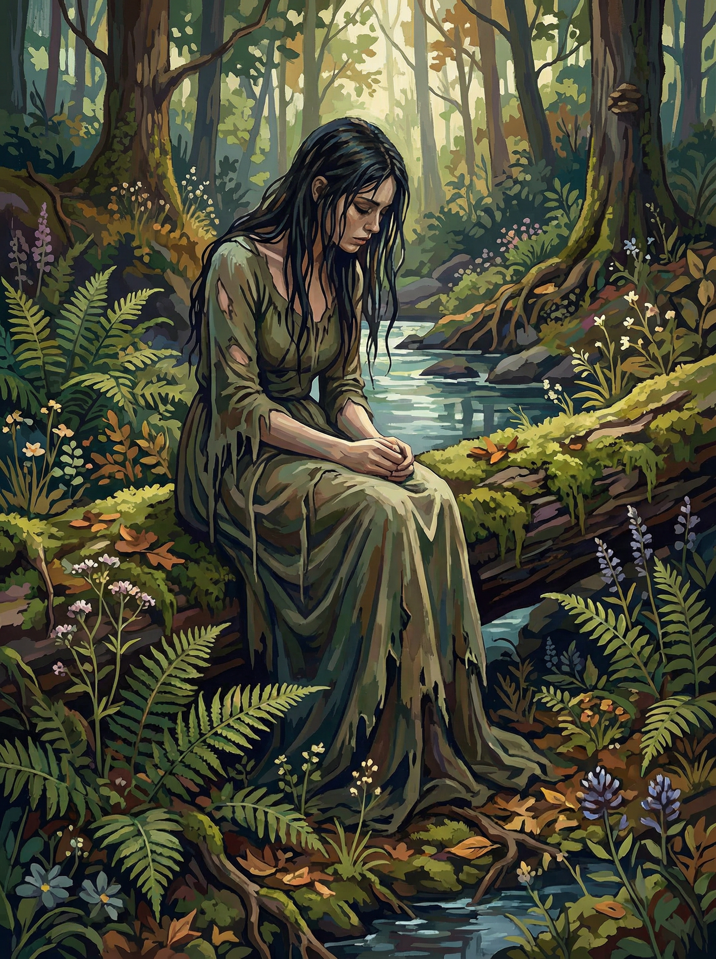 Forest Maiden (100 Color Diamond Painting) Diamond Painting kit
