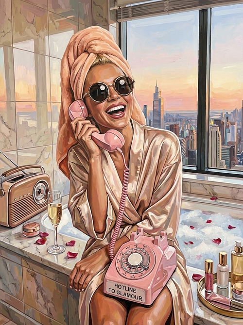 Hotline to Glamour (100 Color Diamond Painting) Diamond Painting kit