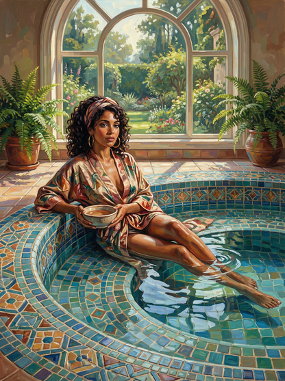 Garden Pool Reverie
