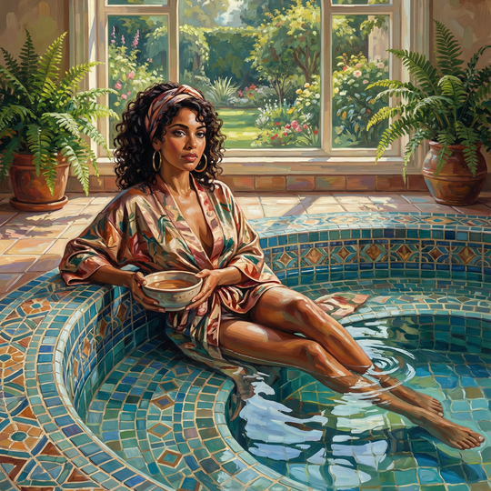 Garden Pool Reverie