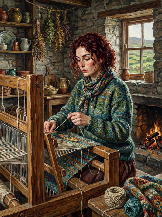 The Weaver's Hearth (100 Color Diamond Painting)
