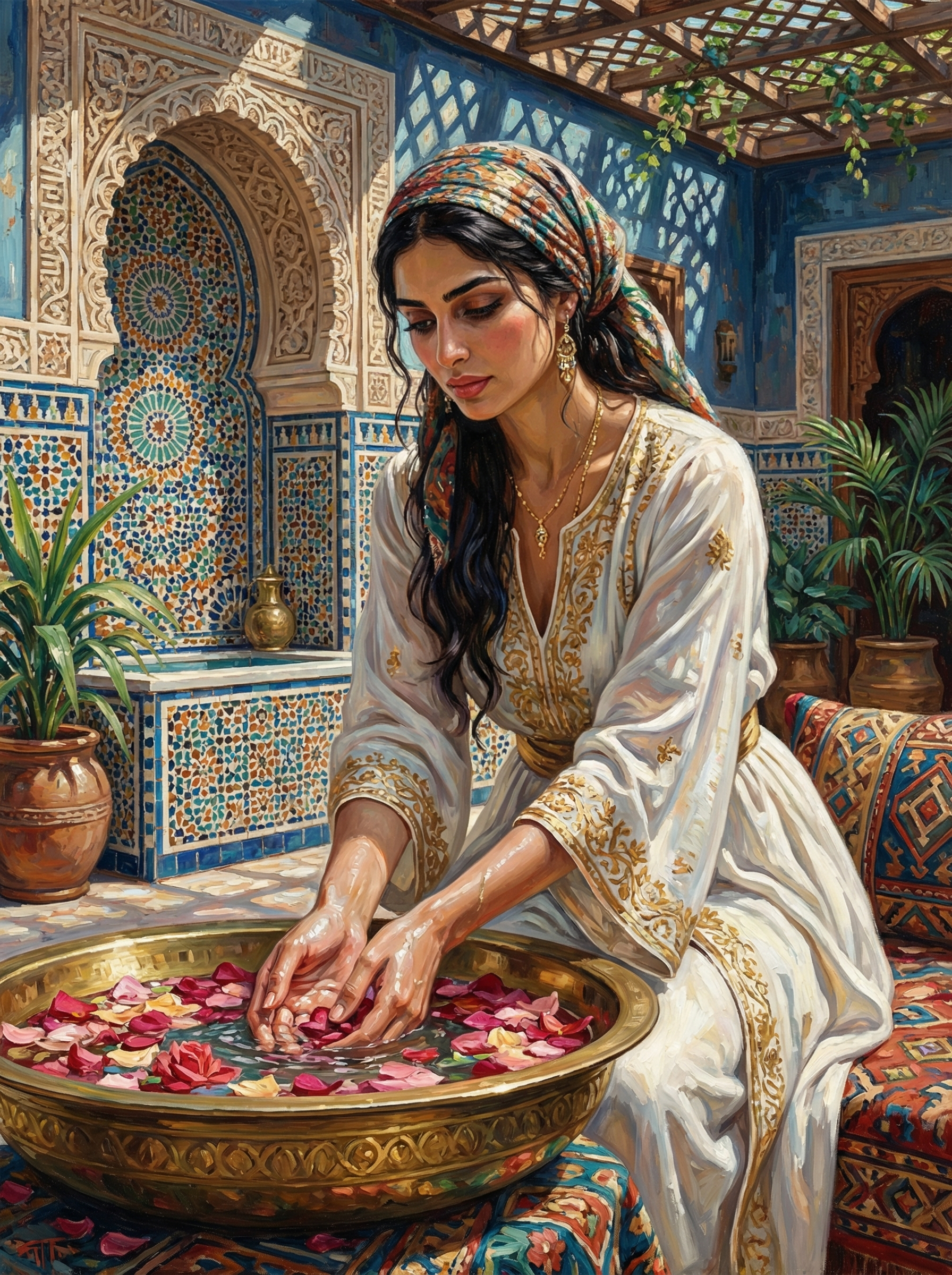 Rose Petal Ritual (100 Color Diamond Painting) Diamond Painting kit
