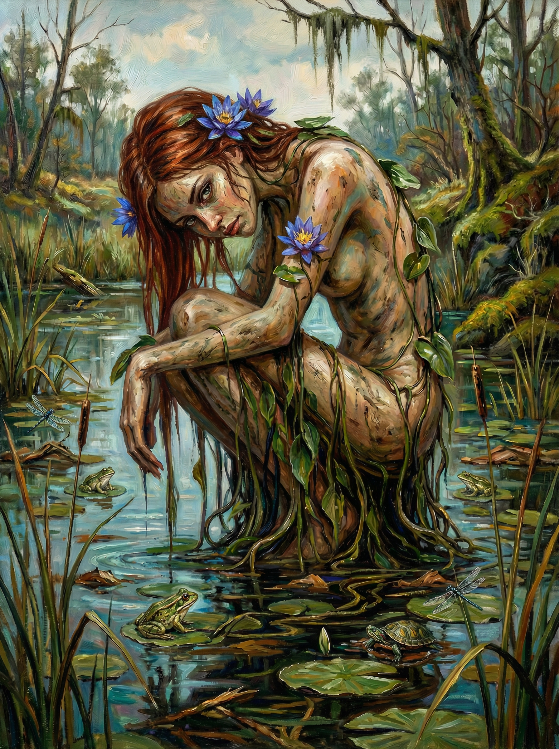 Wild Marsh Guardian (100 Color Diamond Painting) Diamond Painting kit