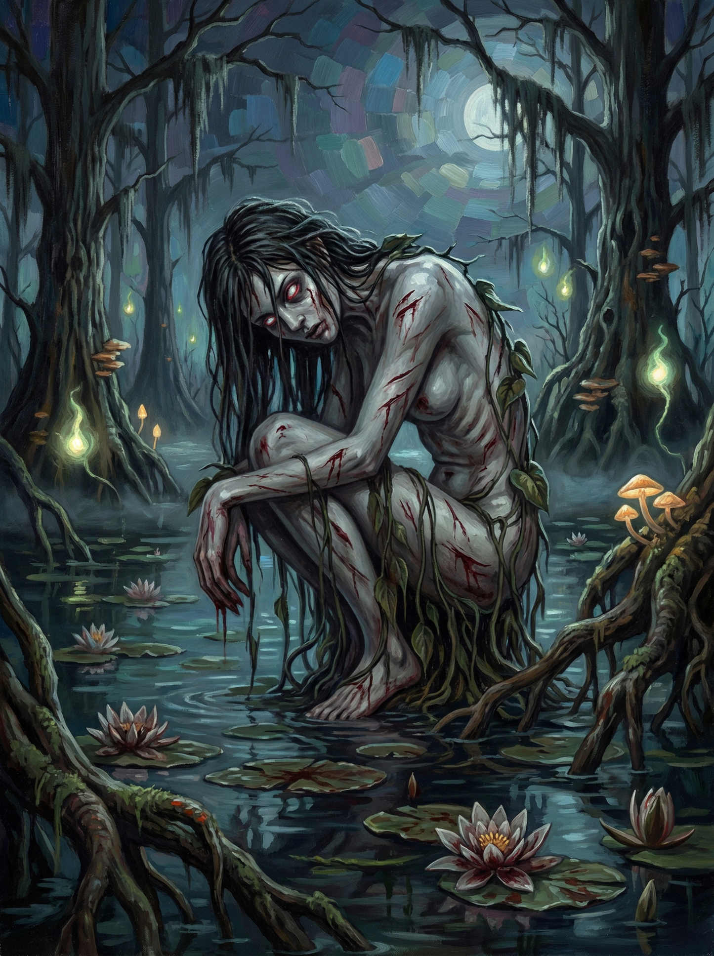 Moonlit Bog Revenant (100 Color Diamond Painting) Diamond Painting kit