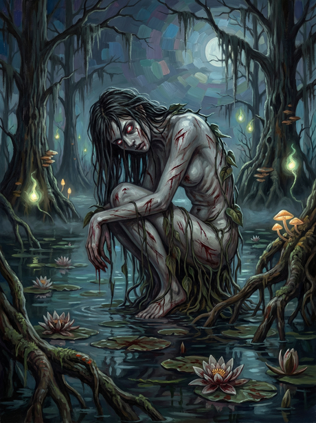 Moonlit Bog Revenant (100 Color Diamond Painting) Diamond Painting kit