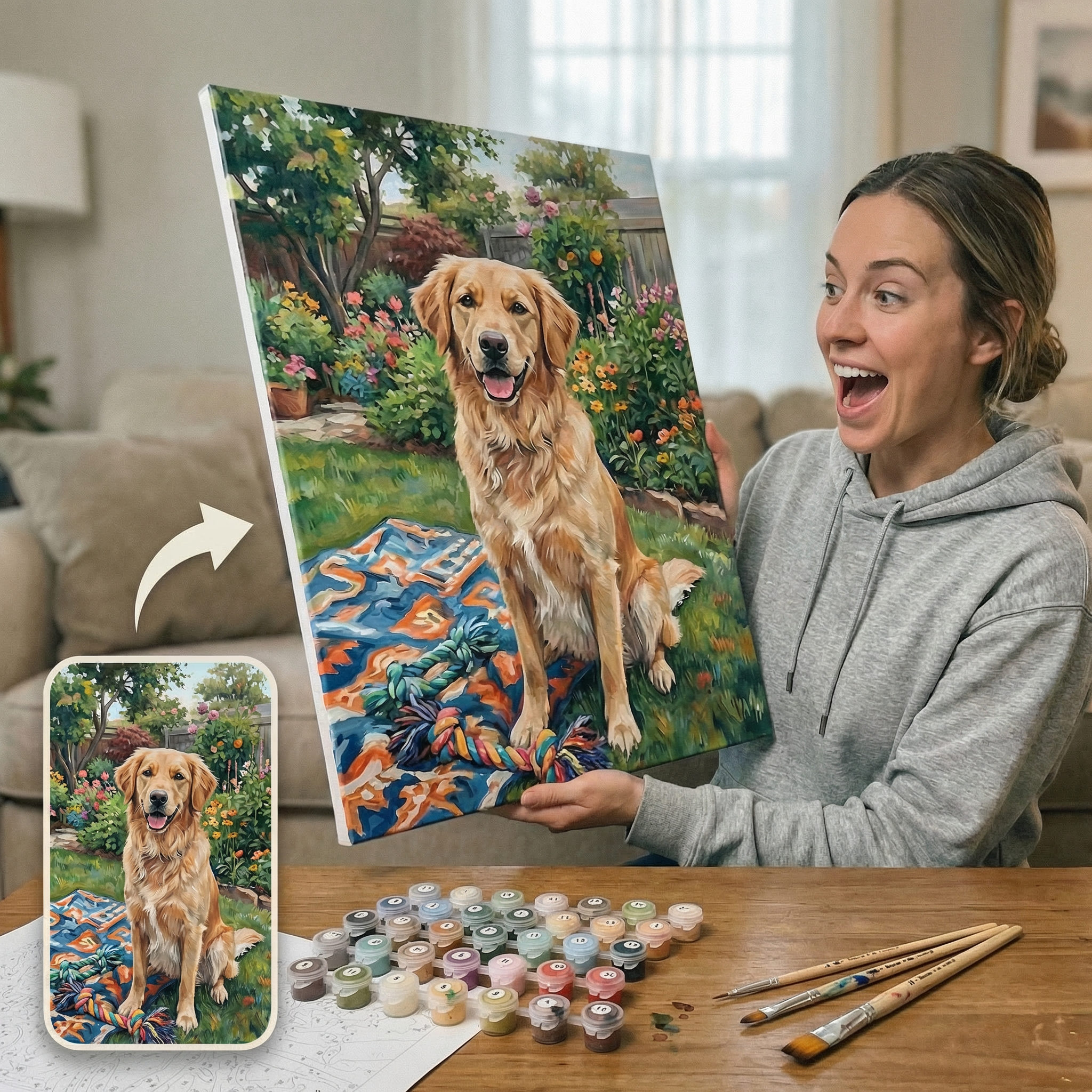 Pet Custom Paint by Numbers (Diamond Painting)