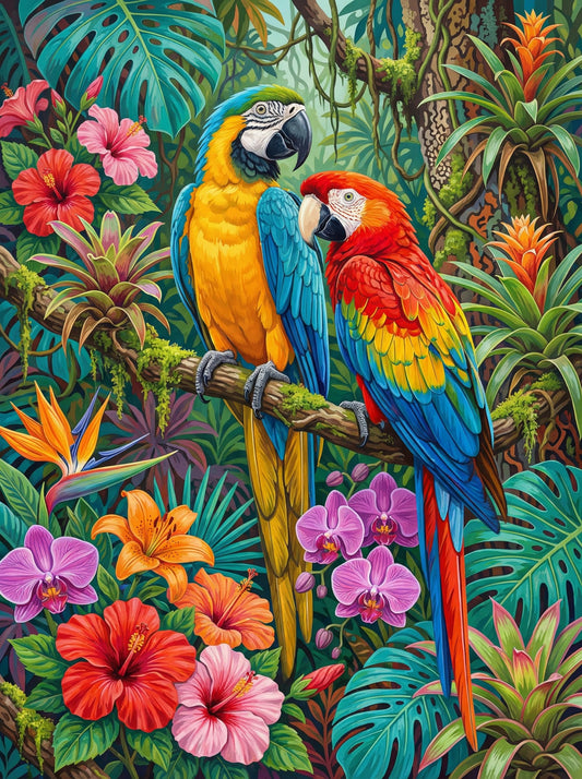 Tropical Macaw Harmony (Diamond Painting)