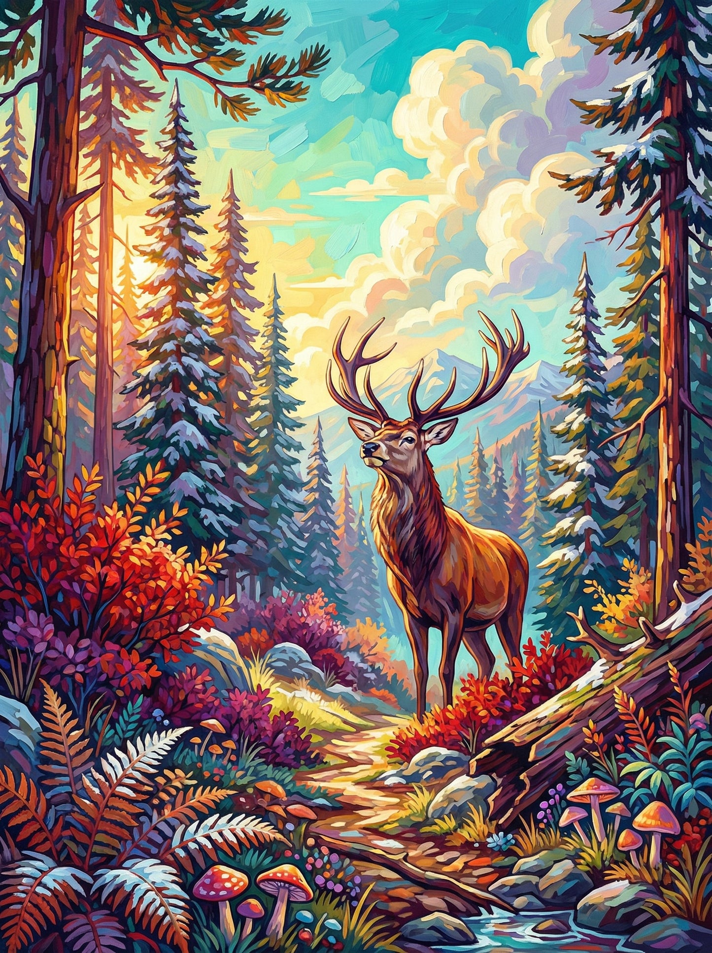 Autumn Trail Monarch (100 Color Diamond Painting) Diamond Painting kit