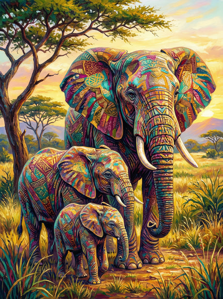 Savanna Mosaic Majesty (Diamond Painting) Diamond Painting kit