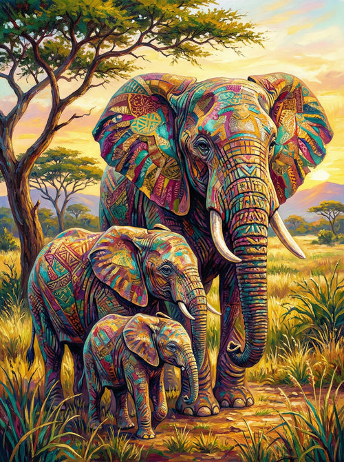 Savanna Mosaic Majesty (Diamond Painting)